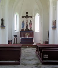 Interiér kaple v Kunčině Vsi